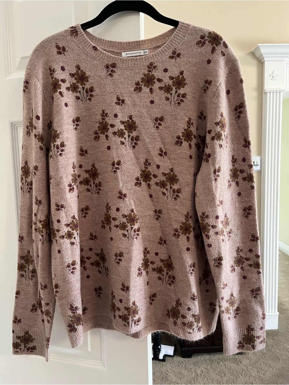 Staccato Mauve Floral Crewneck Sweater